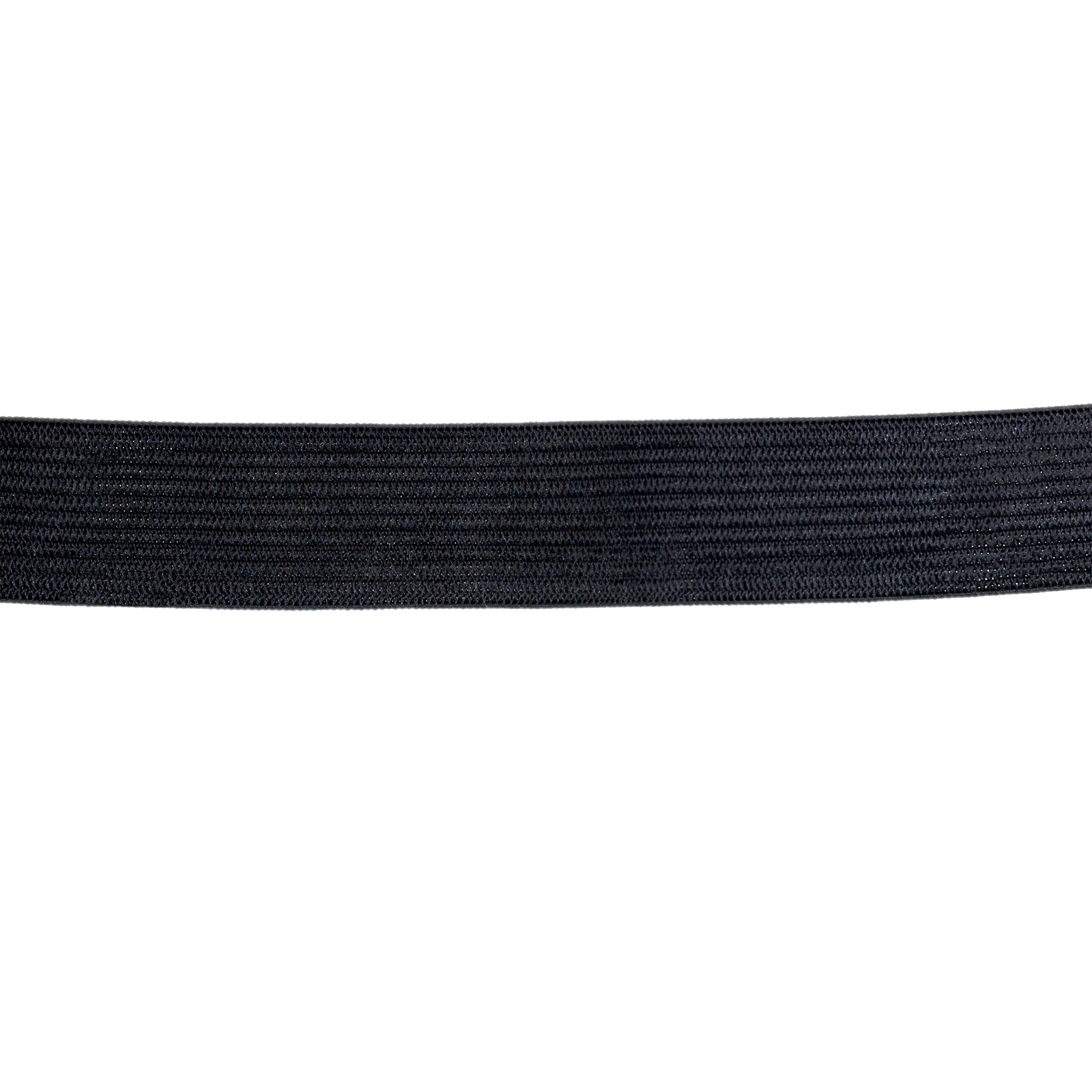 Close -up of the elastic side band on the one size fits most hi vis safety vest with reflective strips 