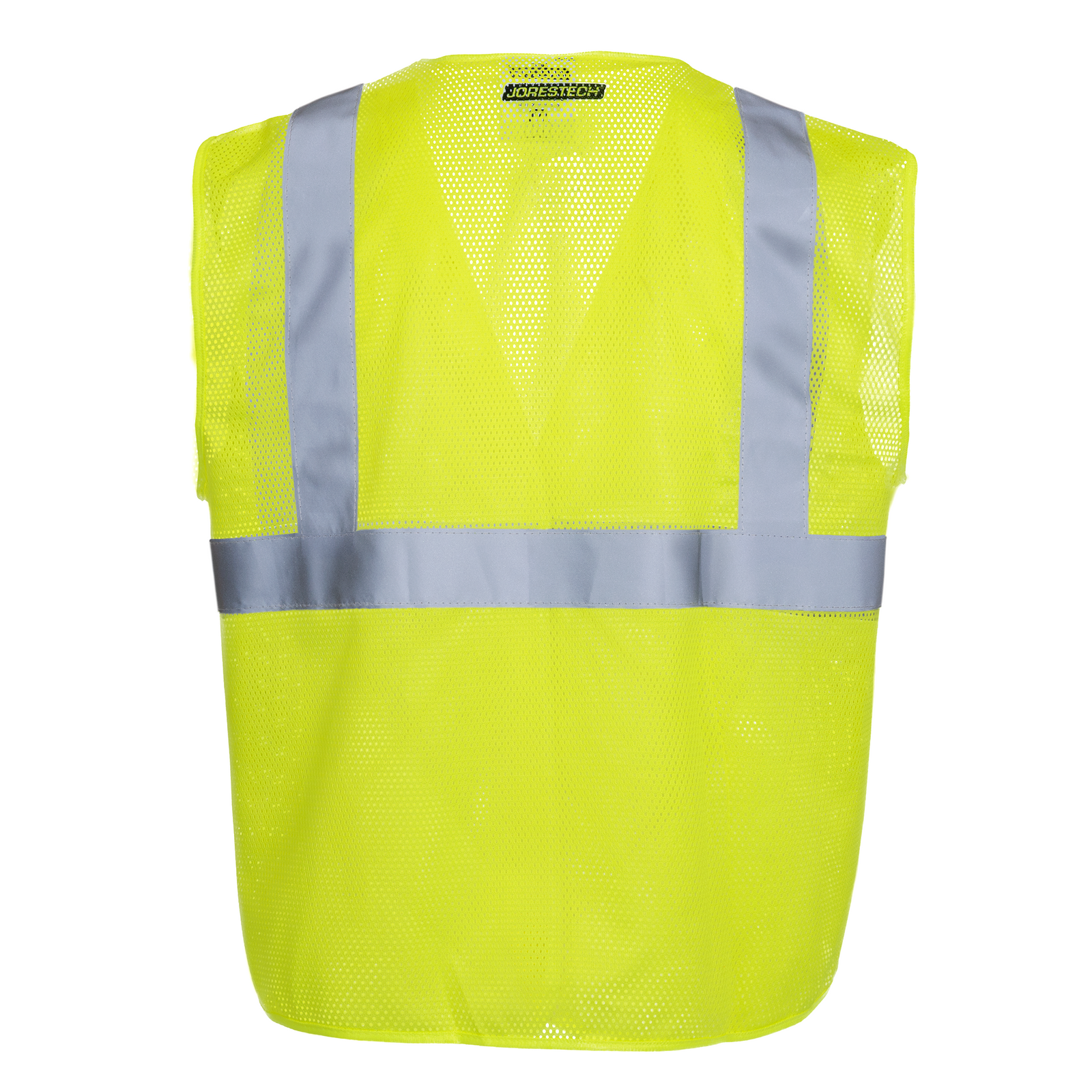 Back view of the Hi vis mesh safety vest with 2 inches reflective strips and pocket