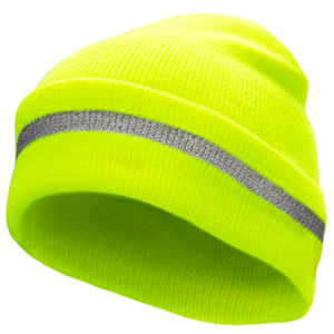 Features the JORESTECH vi-vis lime safety beanie with reflective stripe