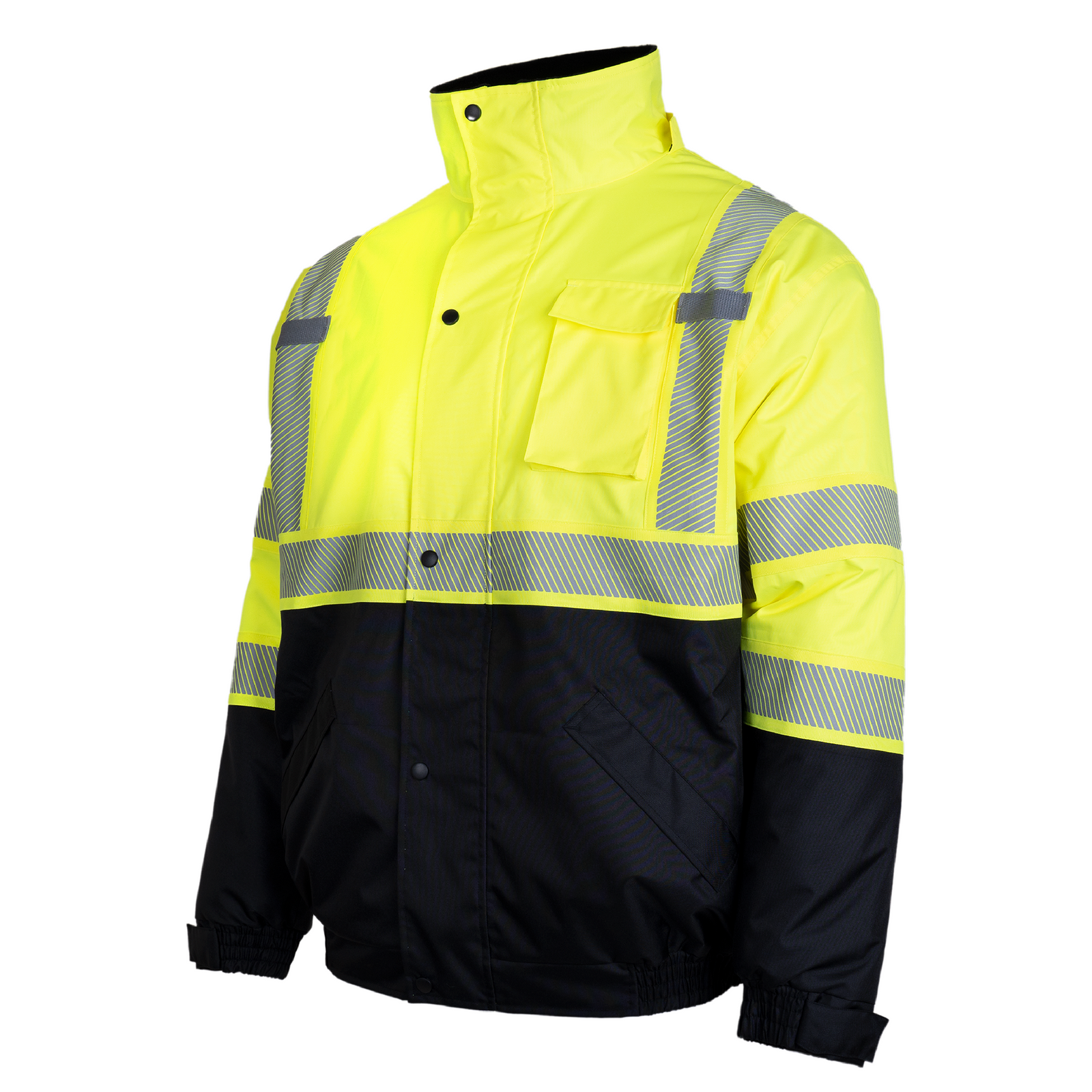 Men's Winter Safety Jackets Reflective With 3M Reflective Stripes Waterproof  Jacket Work Wear ANSI/ISEA 107 Class 3