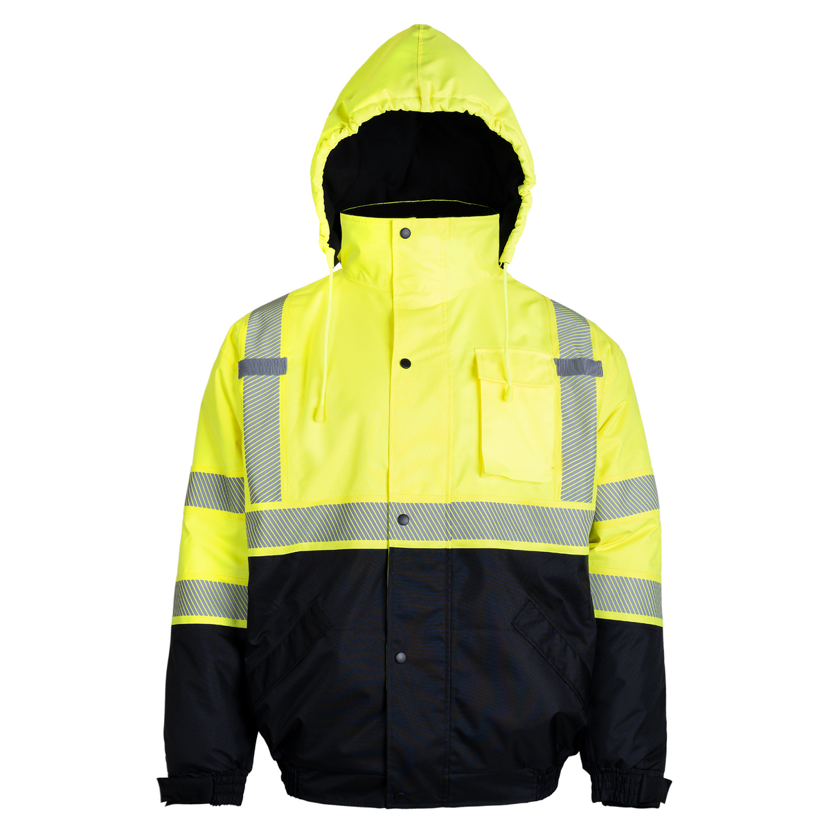 Heavy-Duty Safety Jacket with Heat-Transfer Reflective Stripes ...