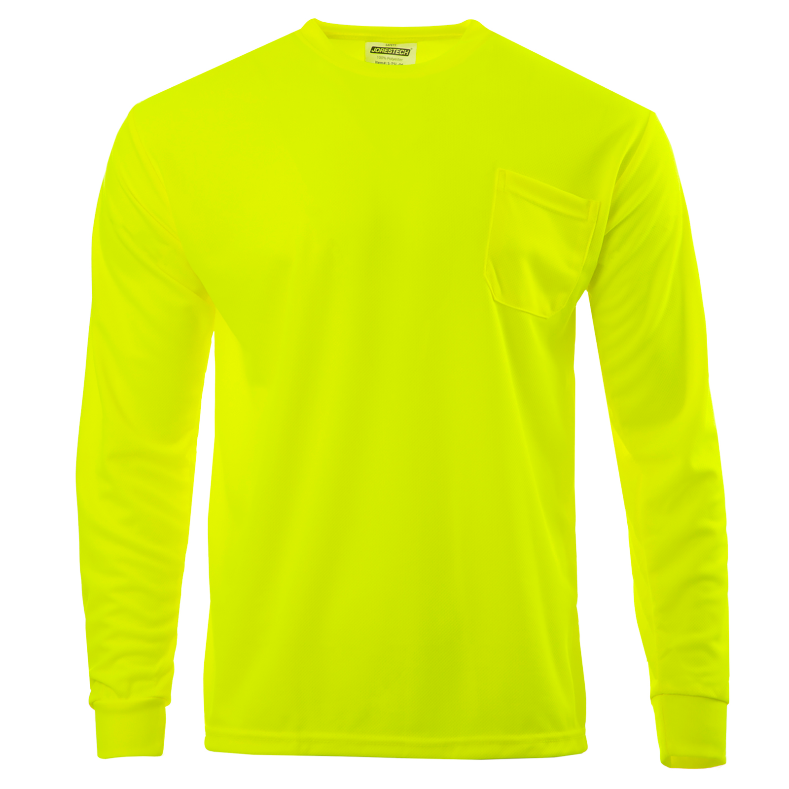Hi-vis safety long sleeve yellow shirts