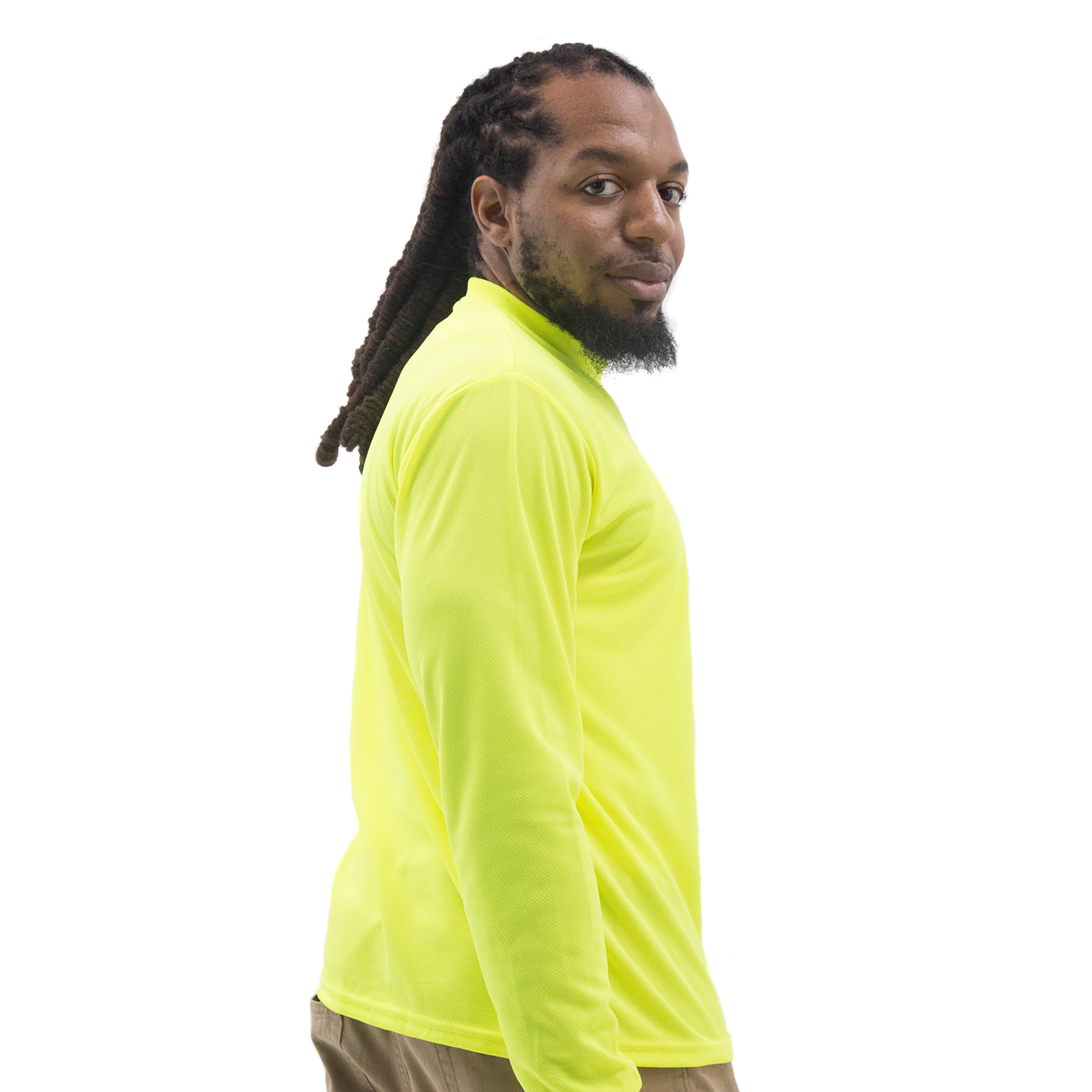 Neon yellow long sleeve shirt sales