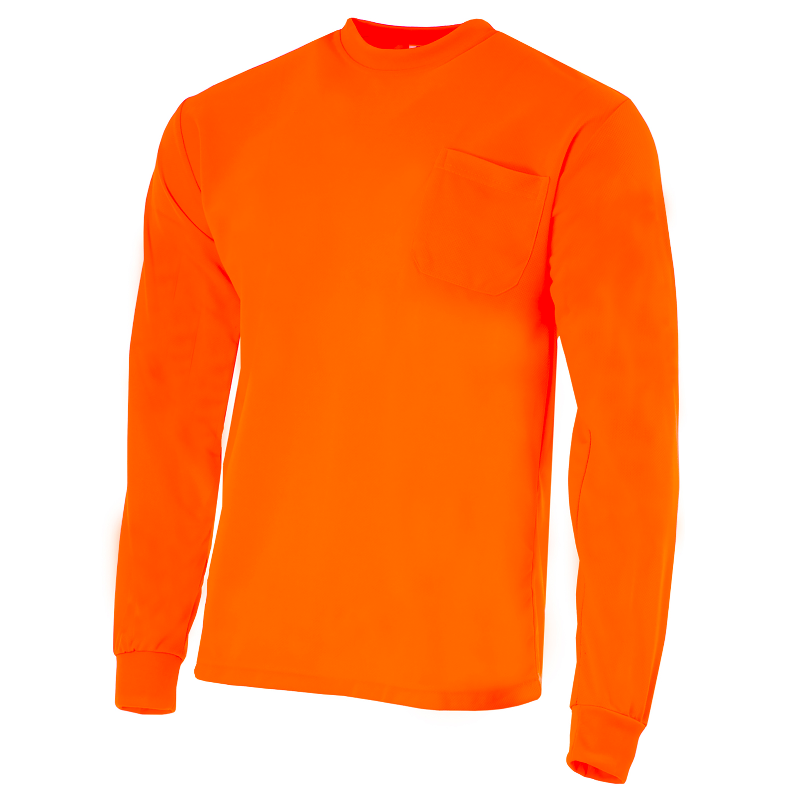 The Hi-vis safety long sleeve orange shirts