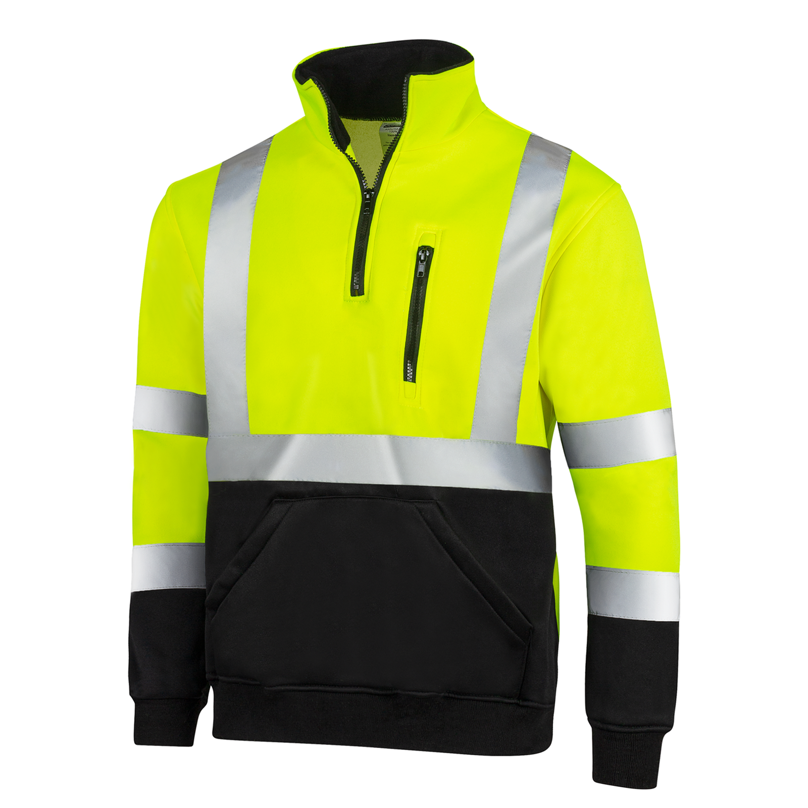 Yellow JORESTECH hi vis safety sweater with 2