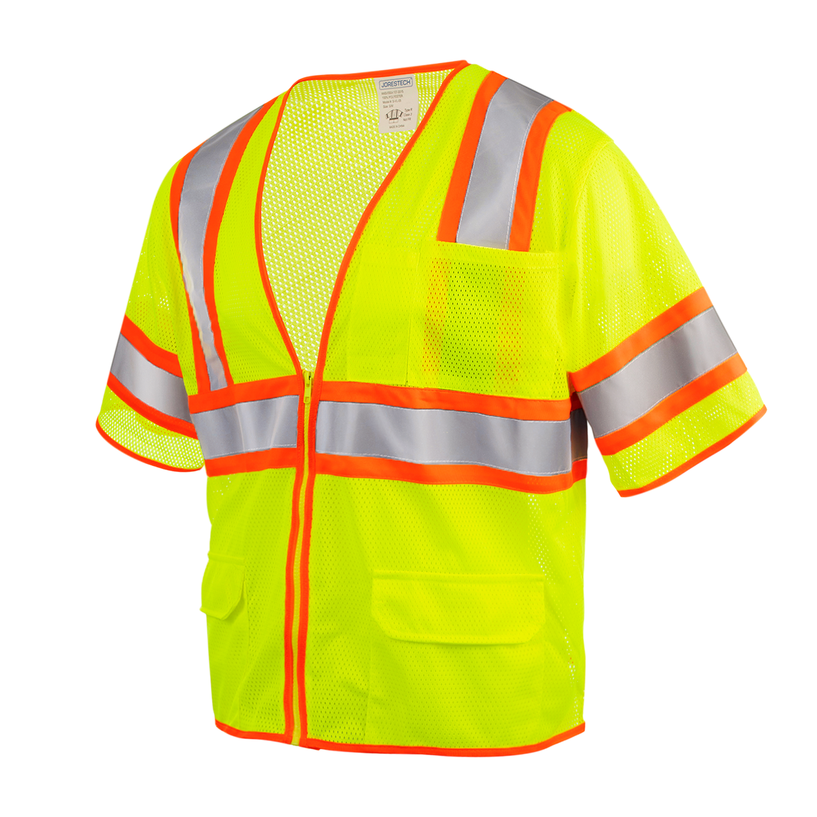 White 2025 reflective vest