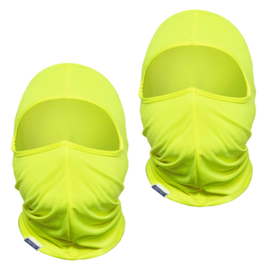 Image show 2 JORESTECH yellow hi-vis balaclava masks that are included in the package
