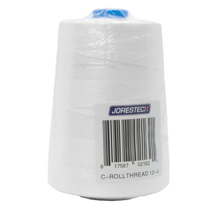 white JORESTECH sewing thread spool wrapped in plastic
