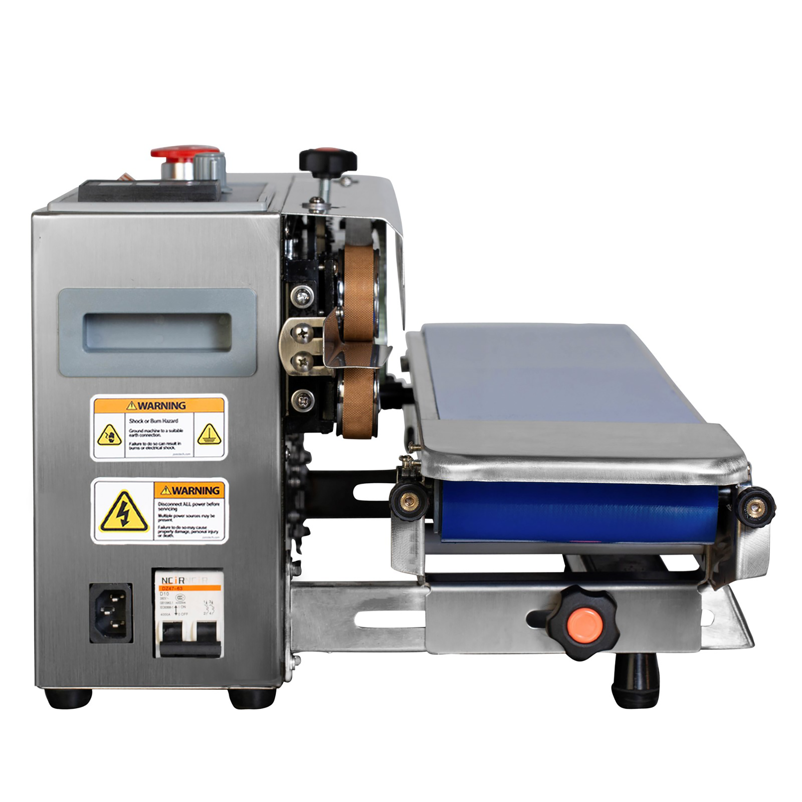 Left To Right Bag Closing Machine with Counter in Stainless Steel ...
