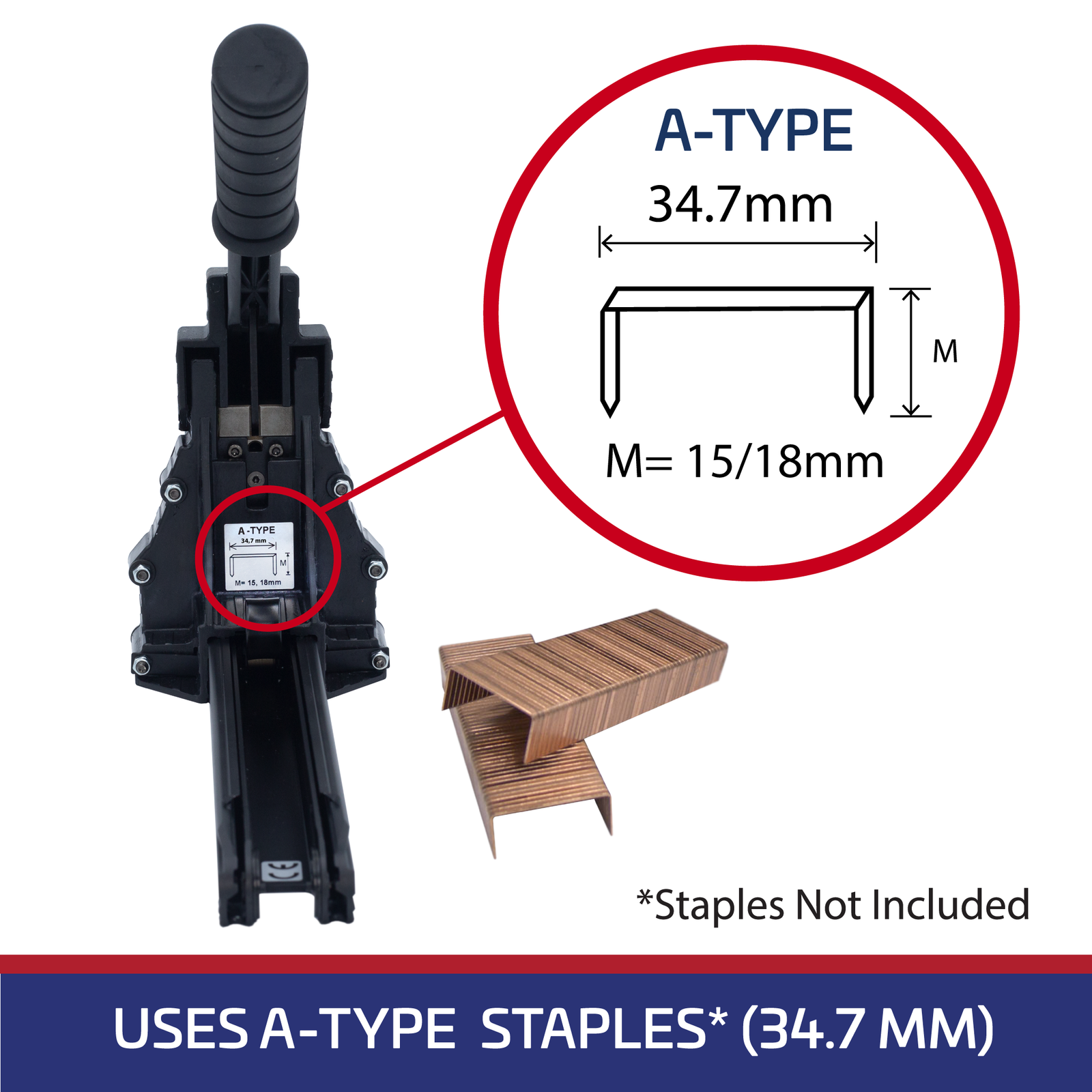 Manual Cardboard Box Stapler with Ergonomic Handle β Technopack Corporation