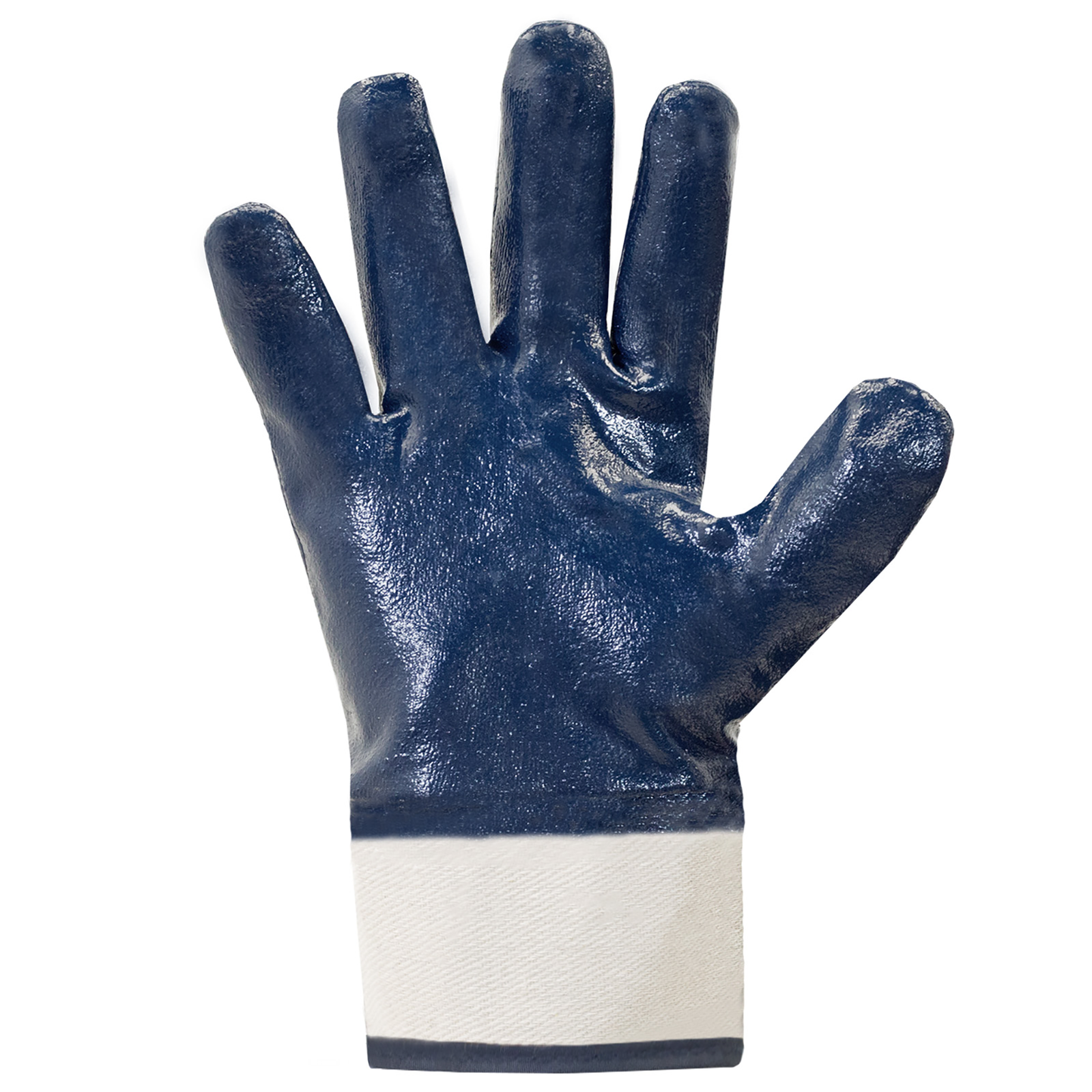 Palm of a nitrile coated blue JORESTECH® safety work glove 