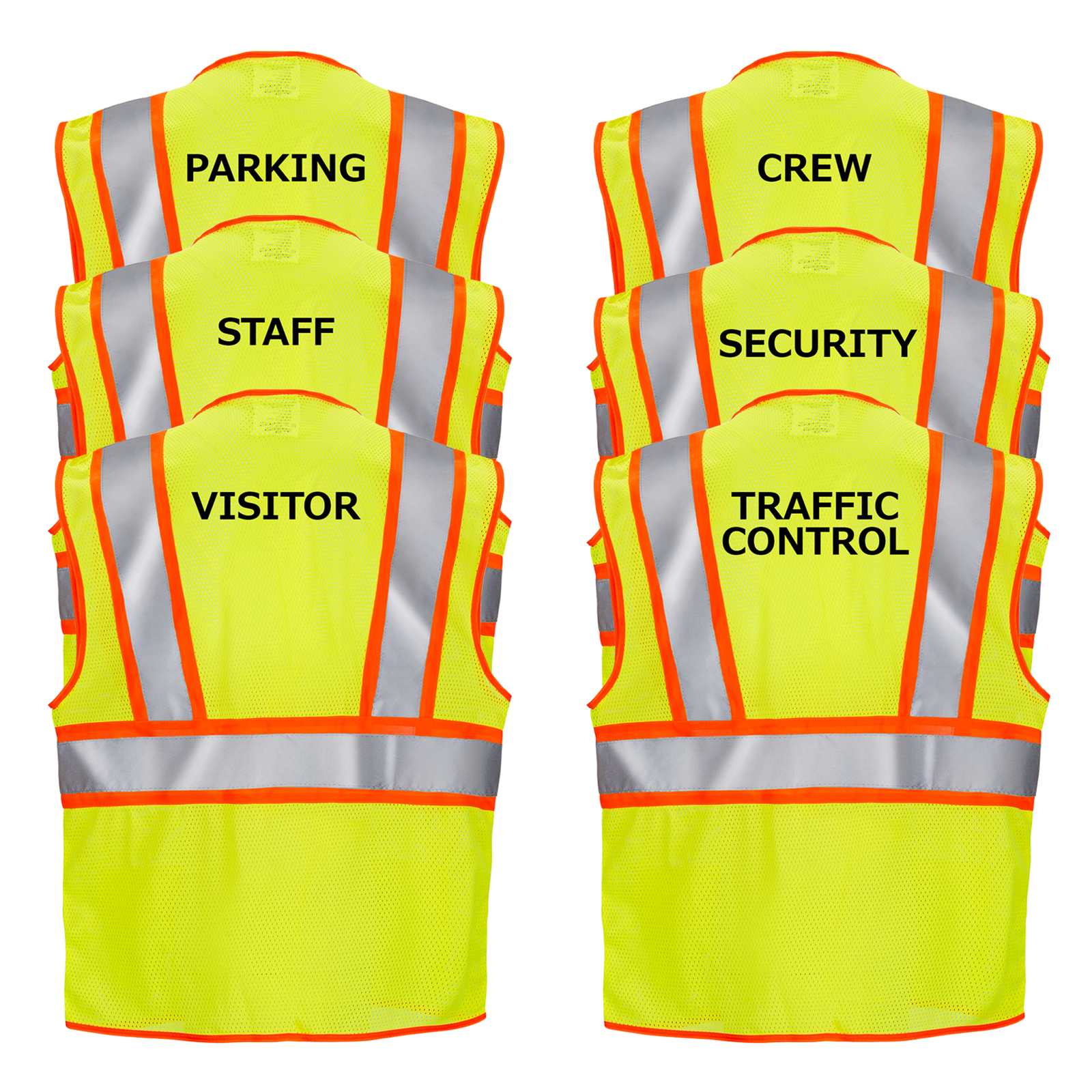 Two-Toned Lime Hi-Vis Safety Vest | Reflective Strips - JORESTECH 2XL/3XL / Parking