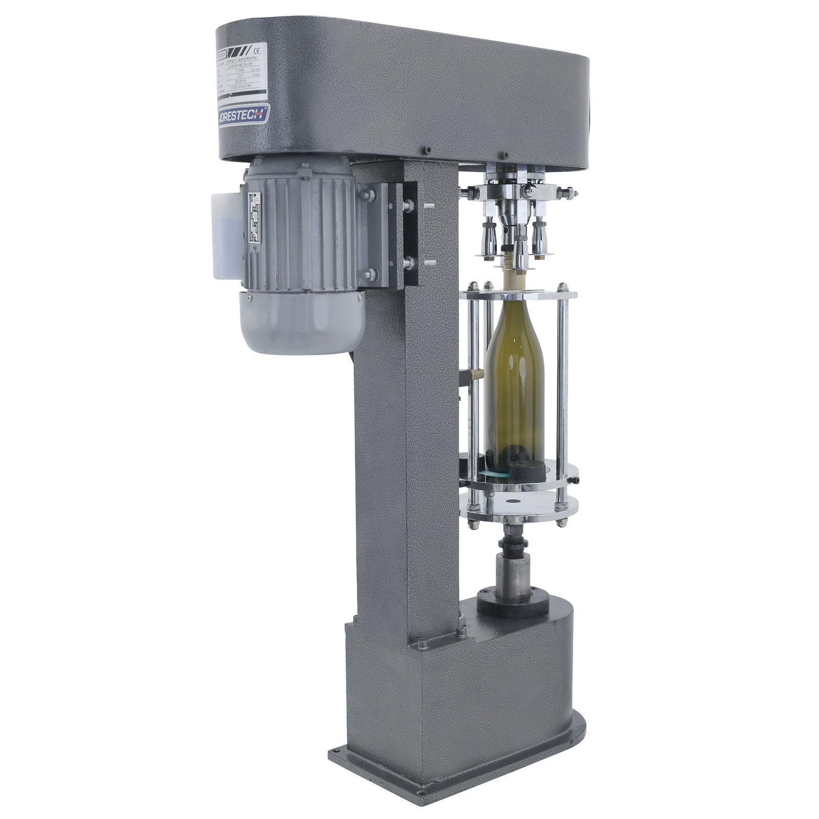 Revolution Capper Semiautomatic Capper for ROPP (Burglar-Proof) Aluminum Metal Screw Caps ...