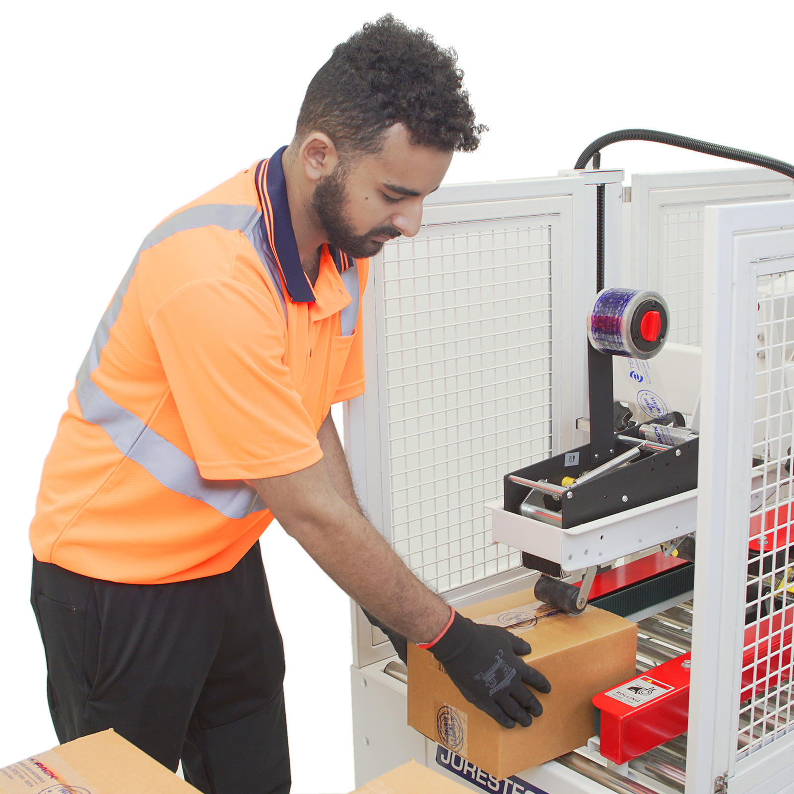 Case Closing Machine Machine That Closes and Tapes Boxes Semi-Automatically – Technopack ...