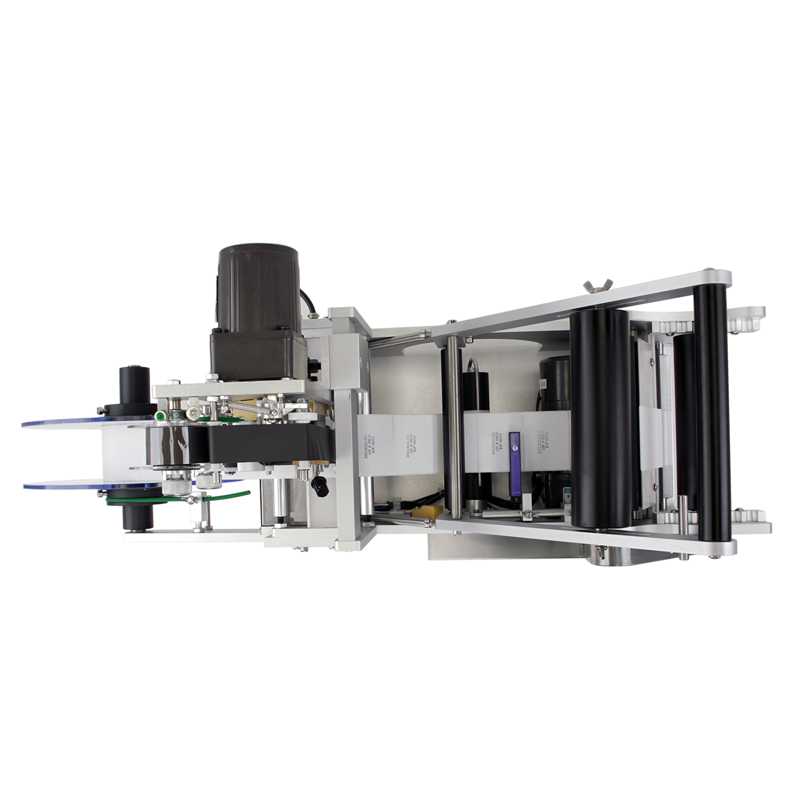 Rectangle Label Applicator Semi-Automatic Label Applicator for Round Containers with Integrated P ...