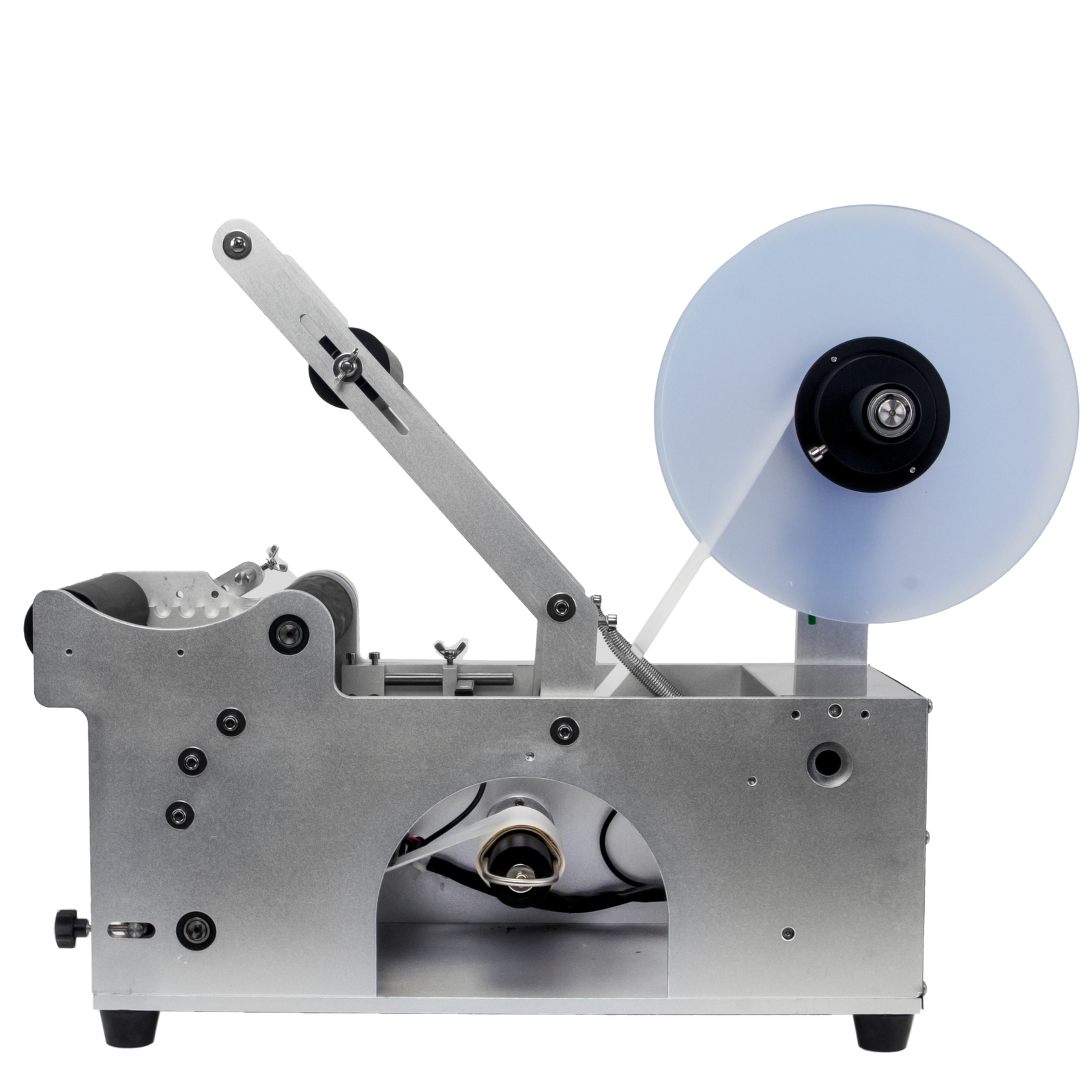 back view of the JORES TECHNOLOGIES® semi-automatic label applicator