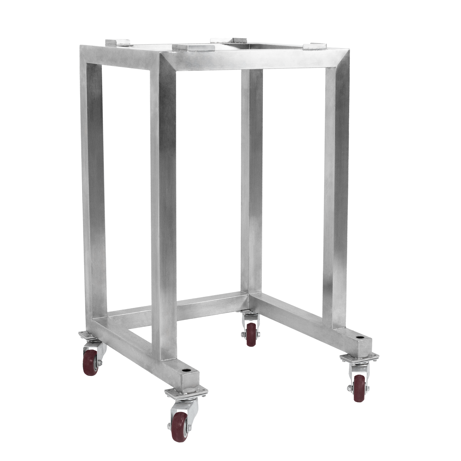 Stainless steel stand with wheels for the JORES TECHNOLOGIES® single head linear weigher