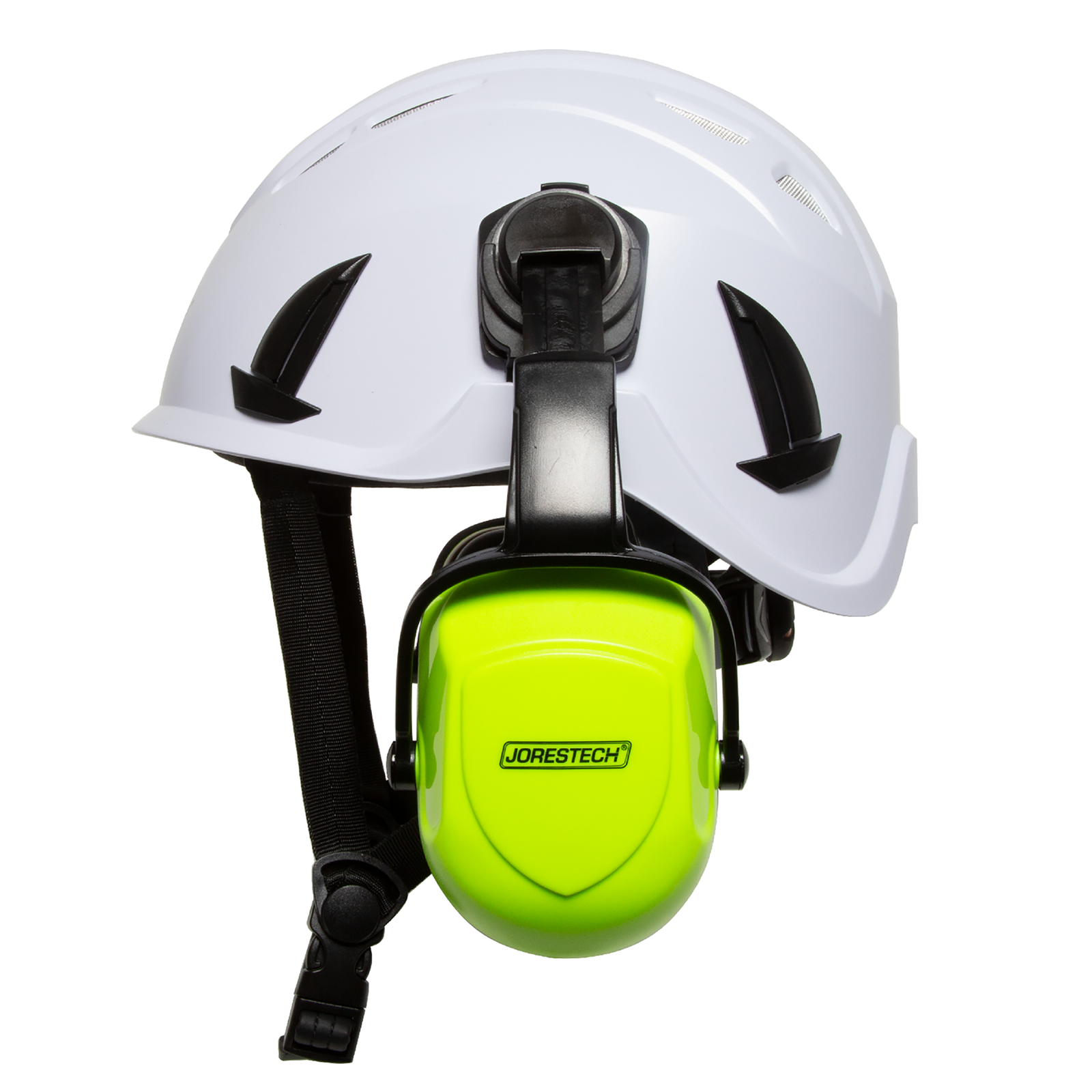 ANSI Ventilated Climbing Hard Hat Kit with Mountable Earmuffs – Technopack Corporation