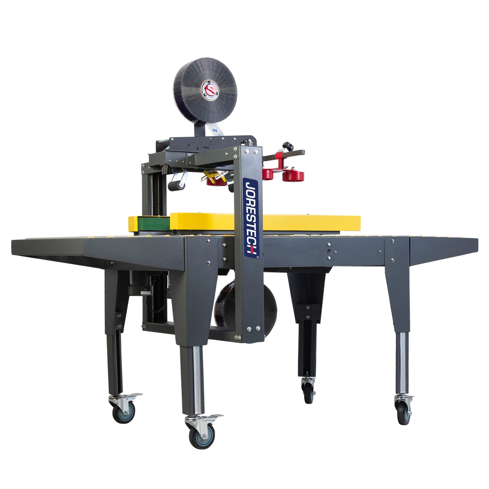 Semi-automatic case sealer machine with side traction bars by JORES TECHNOLOGIES® 